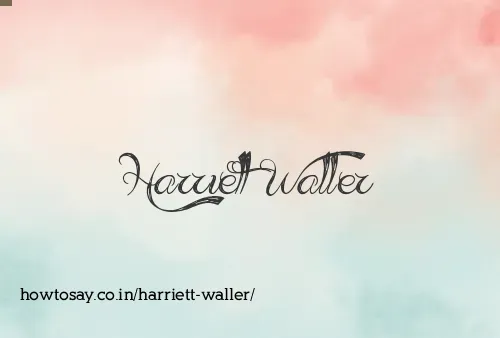 Harriett Waller