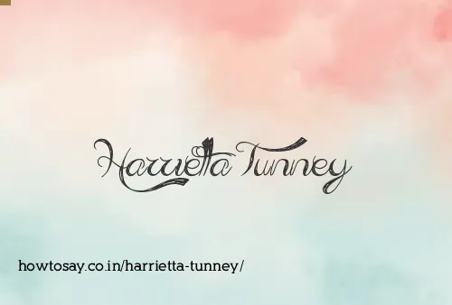 Harrietta Tunney