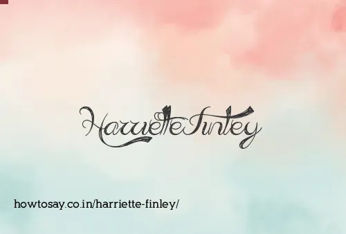 Harriette Finley