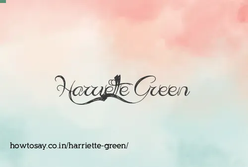 Harriette Green