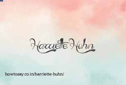 Harriette Huhn