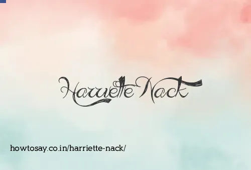 Harriette Nack