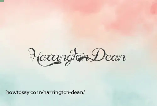 Harrington Dean