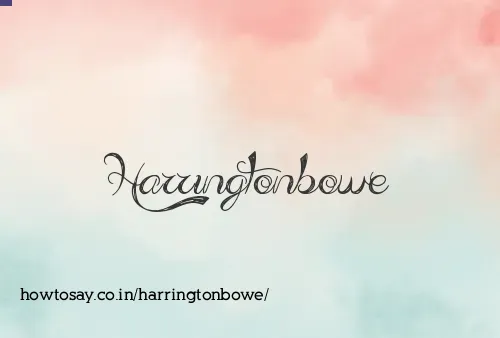 Harringtonbowe