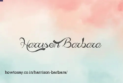 Harrison Barbara