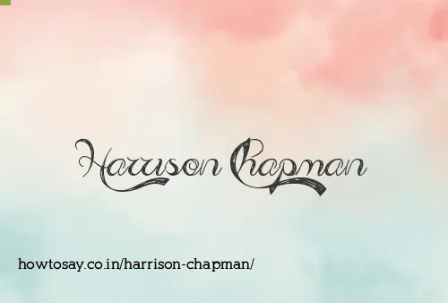 Harrison Chapman