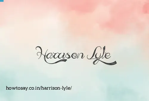 Harrison Lyle