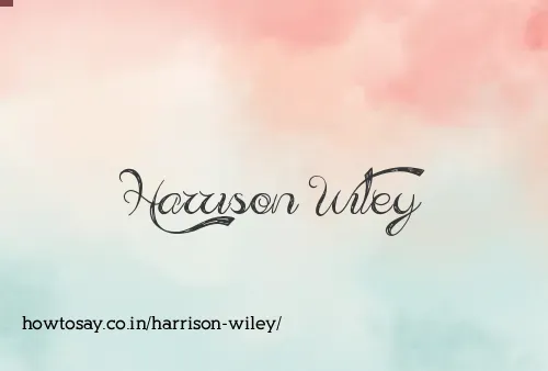 Harrison Wiley