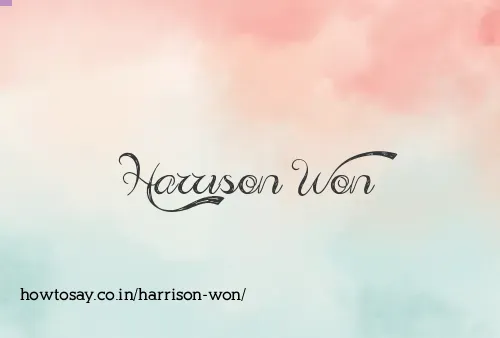 Harrison Won