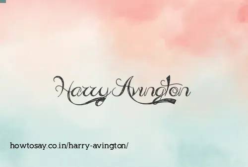 Harry Avington