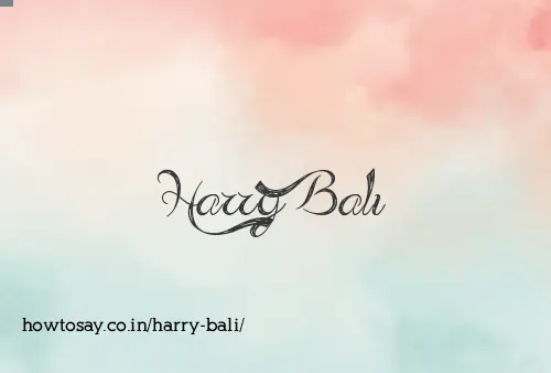 Harry Bali