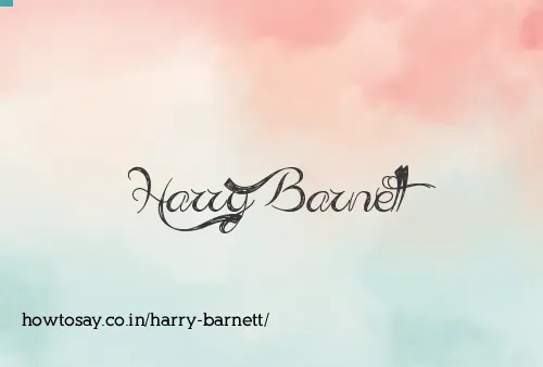 Harry Barnett
