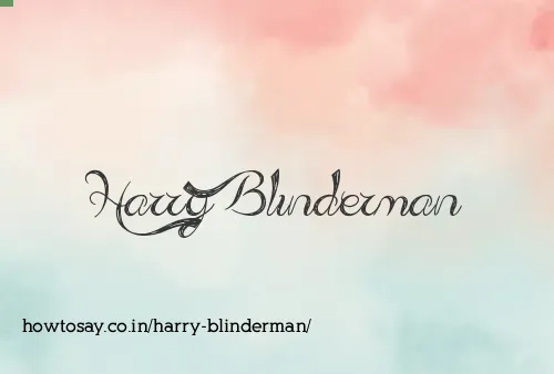 Harry Blinderman
