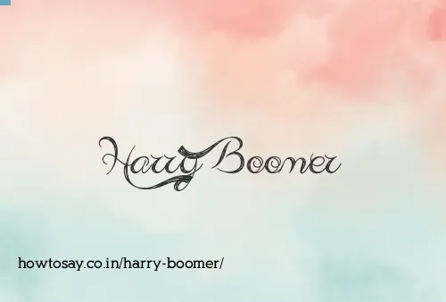 Harry Boomer