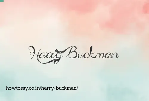 Harry Buckman