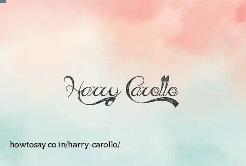Harry Carollo