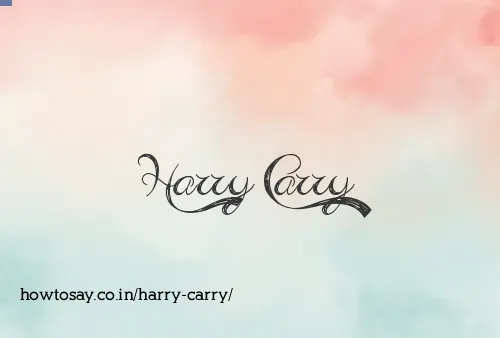 Harry Carry