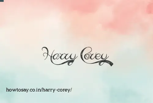 Harry Corey