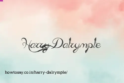 Harry Dalrymple