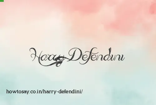Harry Defendini