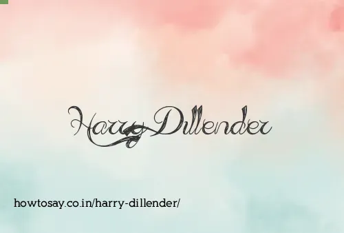 Harry Dillender