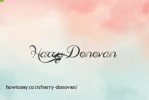 Harry Donovan