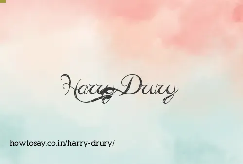 Harry Drury