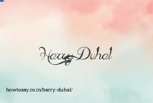 Harry Duhal