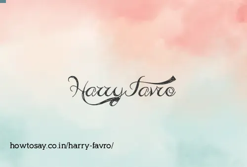 Harry Favro