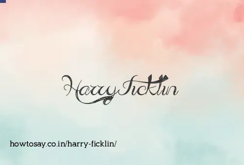 Harry Ficklin