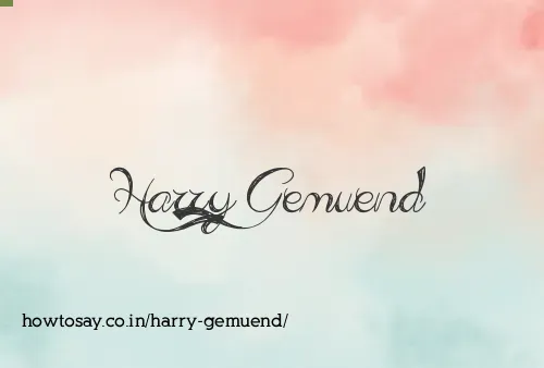 Harry Gemuend