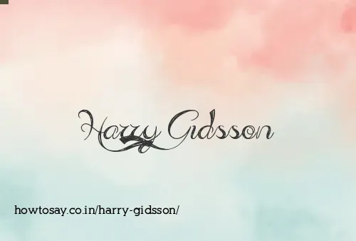 Harry Gidsson