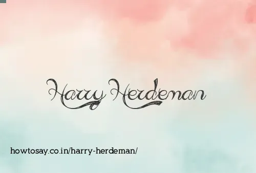 Harry Herdeman