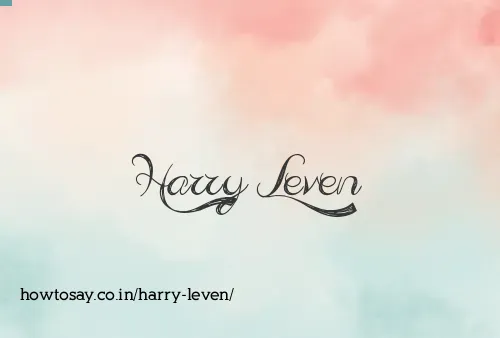 Harry Leven