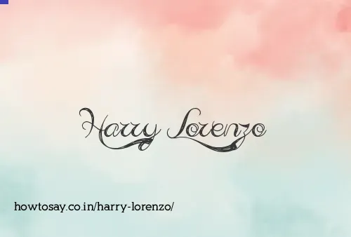 Harry Lorenzo