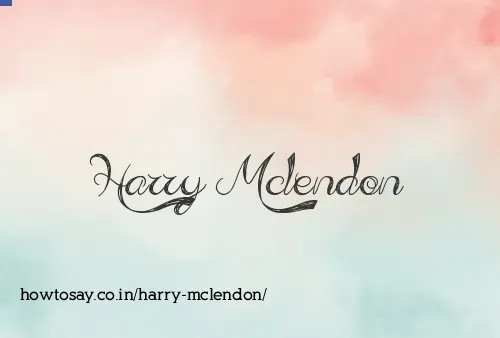 Harry Mclendon