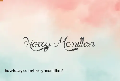 Harry Mcmillan