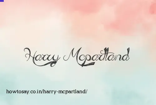 Harry Mcpartland