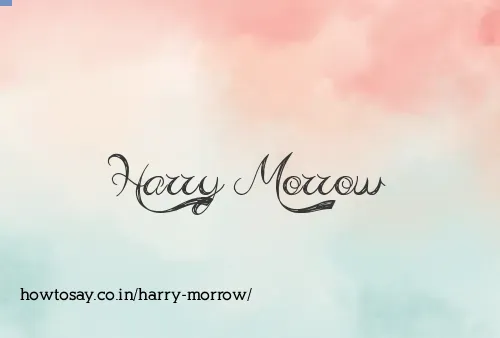Harry Morrow