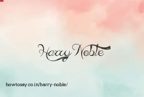 Harry Noble