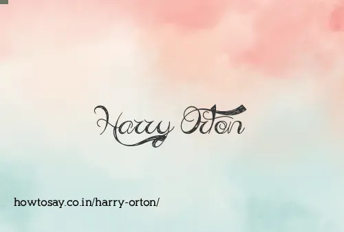 Harry Orton