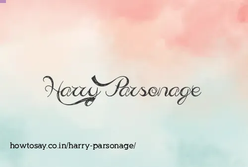 Harry Parsonage