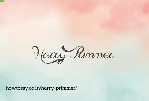 Harry Primmer
