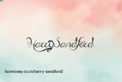Harry Sandford