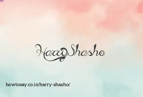 Harry Shasho