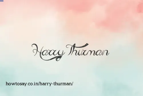 Harry Thurman