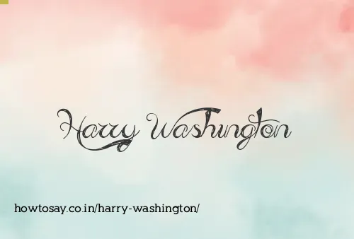 Harry Washington