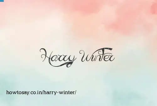 Harry Winter