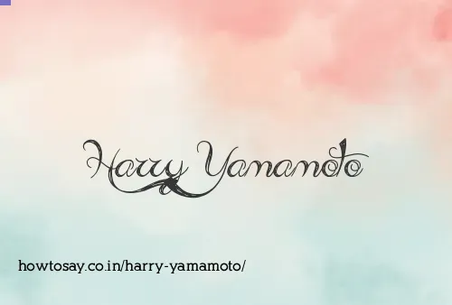 Harry Yamamoto