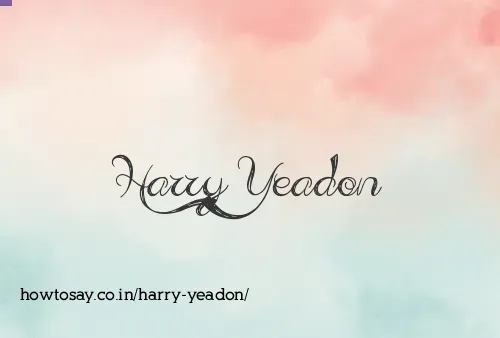 Harry Yeadon